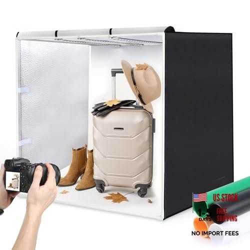 Large Photography Light Box, 32″x32″ Photo Studio Box, Portable 32×32 inches