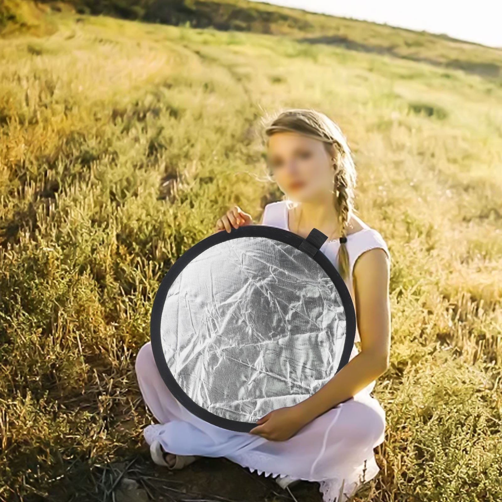 Portable Light Plate for Photography Reflector 5 in 1 with Gold Silver Surfaces