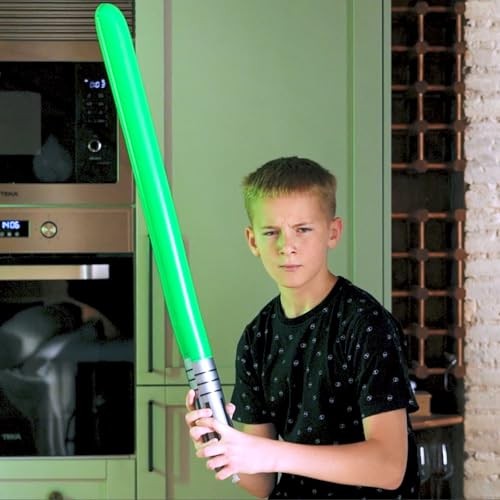 12Pcs Inflatable Light Saber Sword Party Balloons, Light Saber Sword Stick