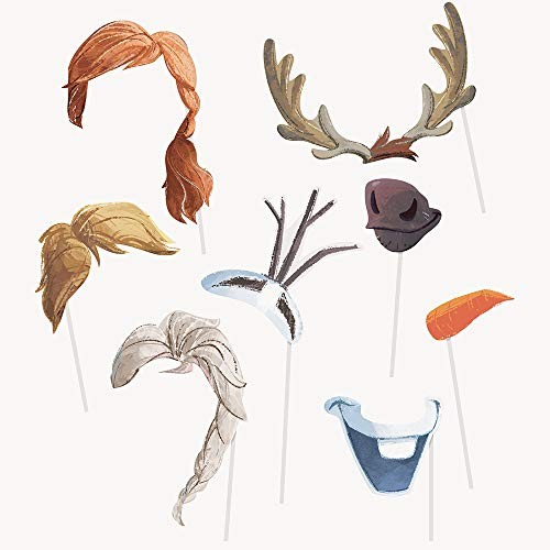 Disney Frozen 2 Photo Booth Props (Pack of 8) – Assorted Design, Premium