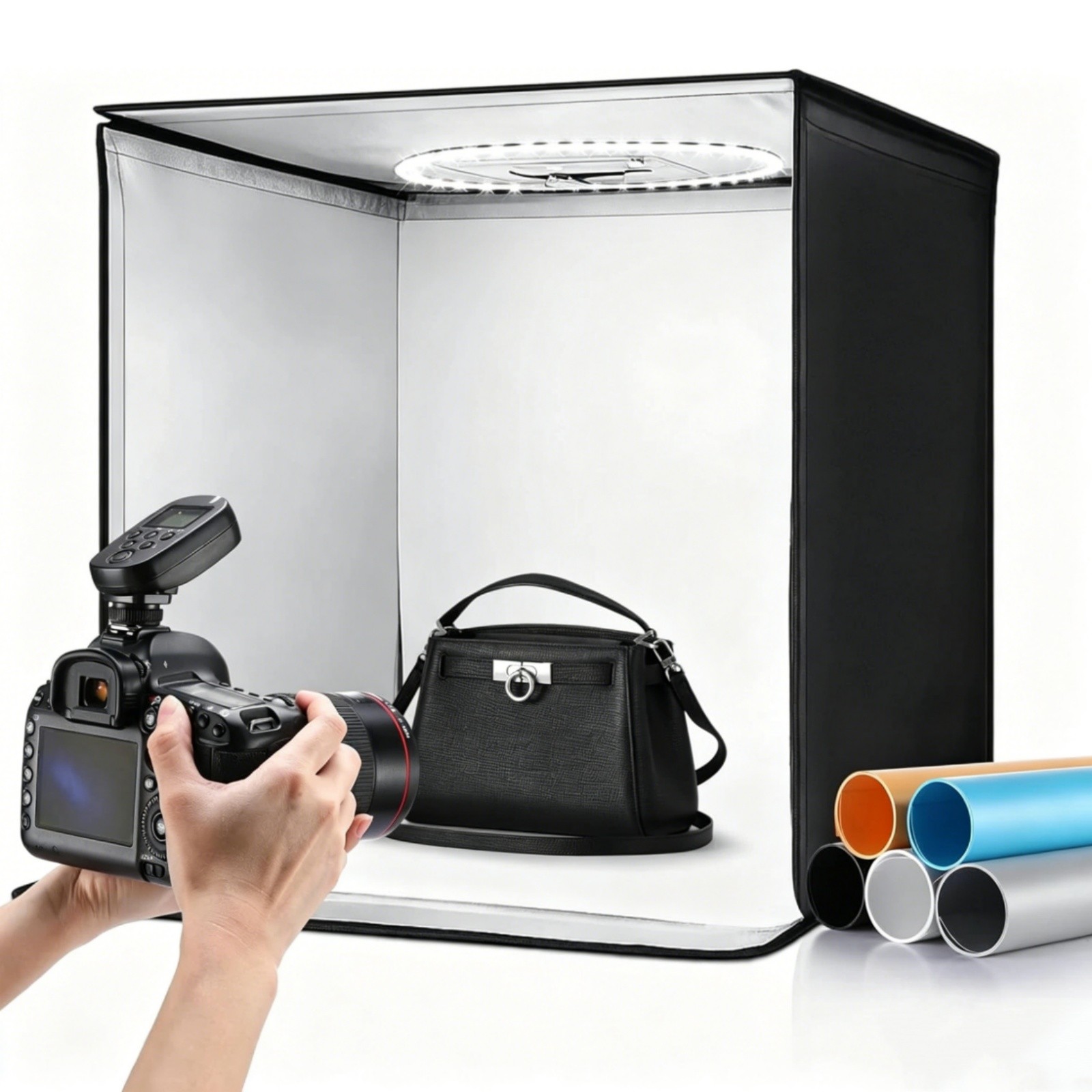 16″ Portable LED Photo Light Box Shooting Tent Studio Kit Photography 3200-6500k