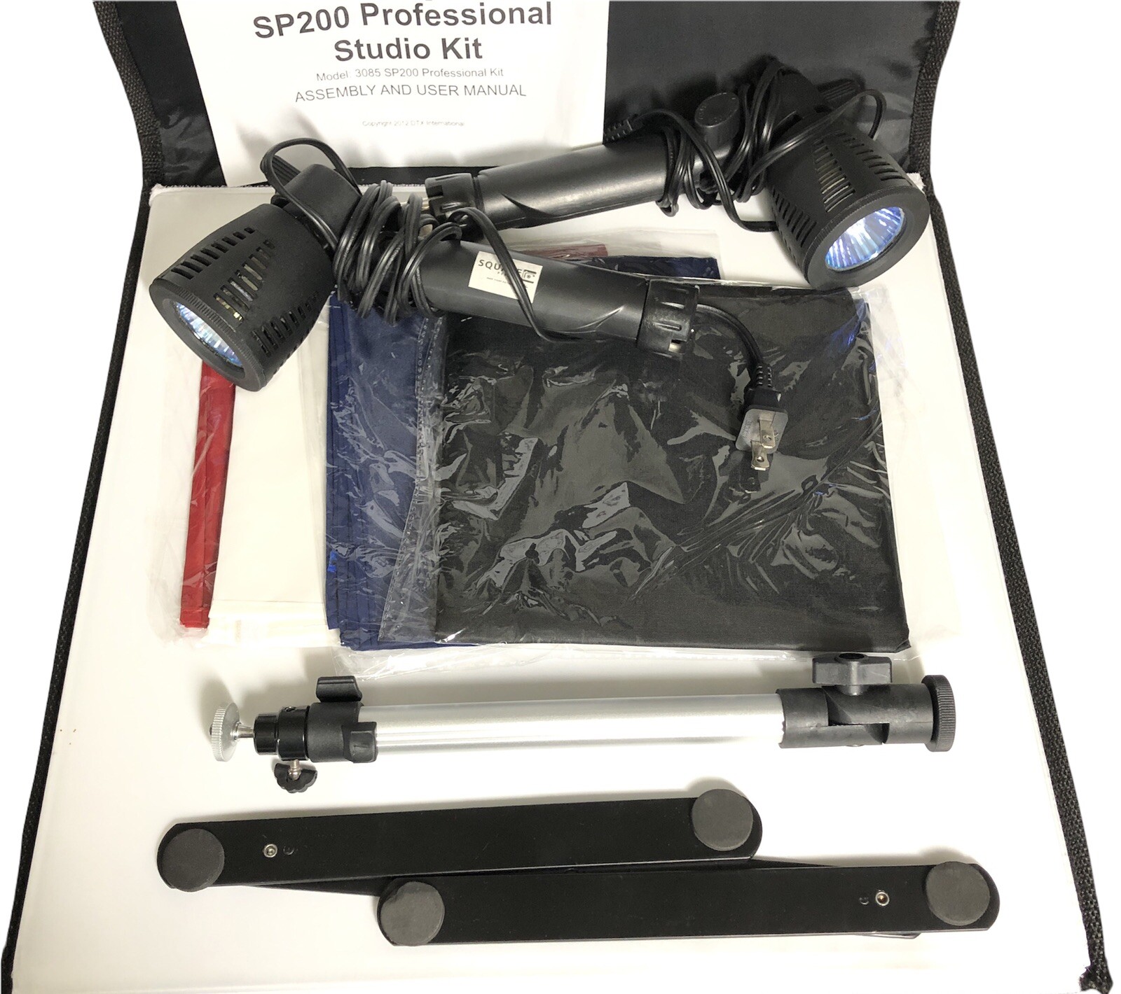 Square Perfect Professional Studio Photo Kit 3085 SP200 Lamps Box Photography