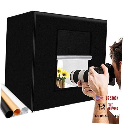 Photo Light Box Large Kit 27x27in/70x70cm Dimmable Photo Studio 27x27x27inch