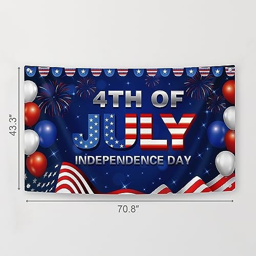 4th of July Party Backdrop – USA National Patriotic Theme Studio Background