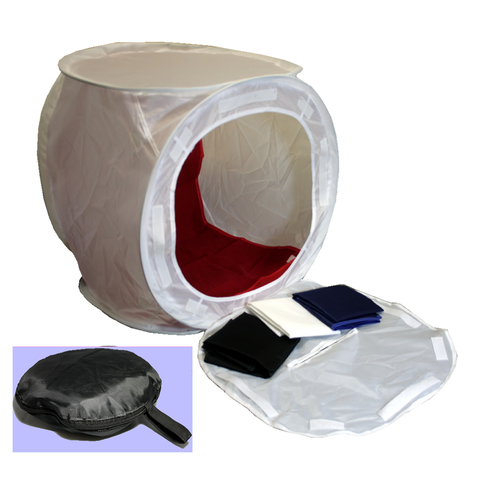 50x50cm Photo Studio 20″ Shooting Tent Light Cube Box +4 Backdrops SoftBox Kit