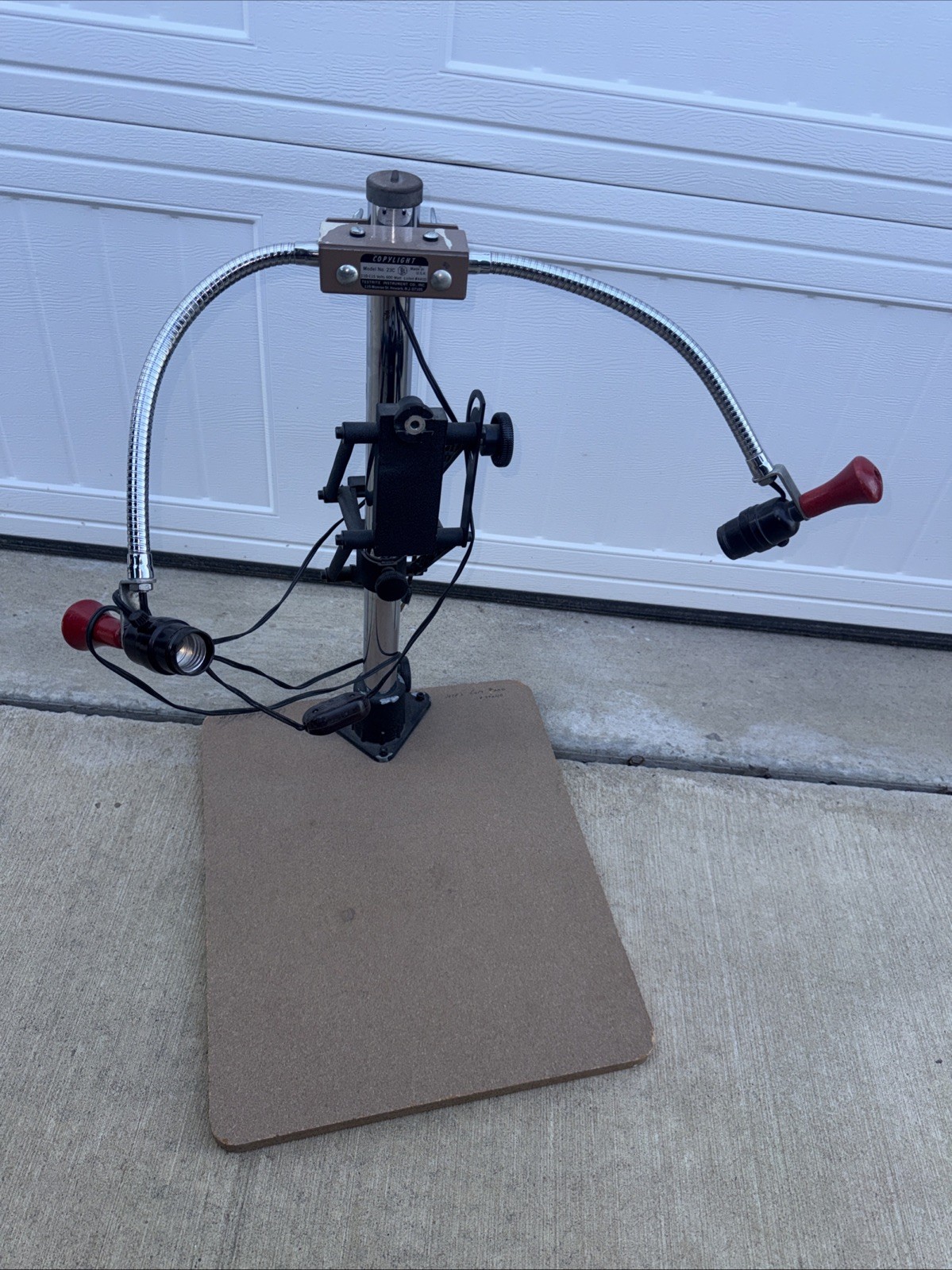 TESTRITE CS-2 COPYSTAND Model 23c COPYLIGHT – Photo Lighting Enlargement Stand