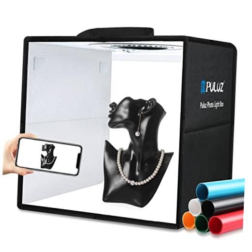 Light Box Photography – 12″x12″ Professional Dimmable Black – 30cm Studio Box