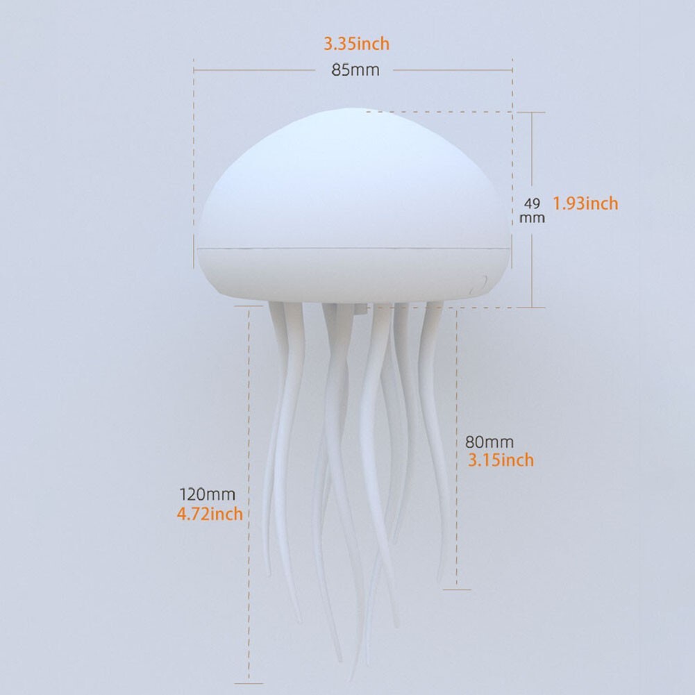 Colorful Voice Controlled For Jellyfish Decor Light Easily Rechargeable Design