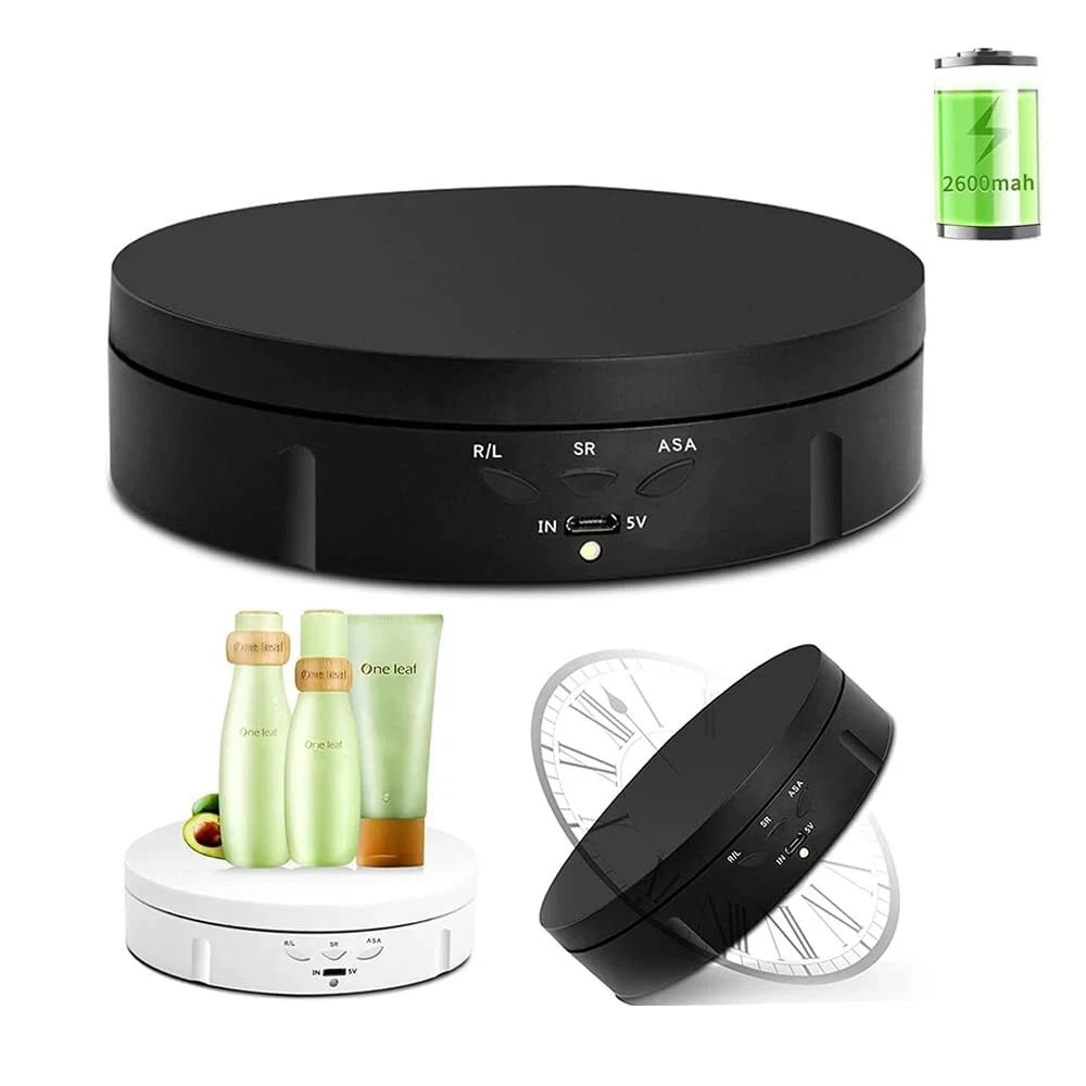 Qinmay 360 Degree Electric Rotating TurntableBattery/USB Power Supply for Pho…