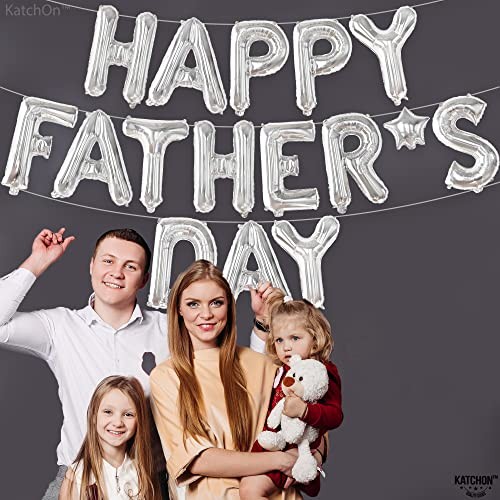 , Happy Fathers Day Balloon – 16-Inch | Happy fathers day banner for Silver