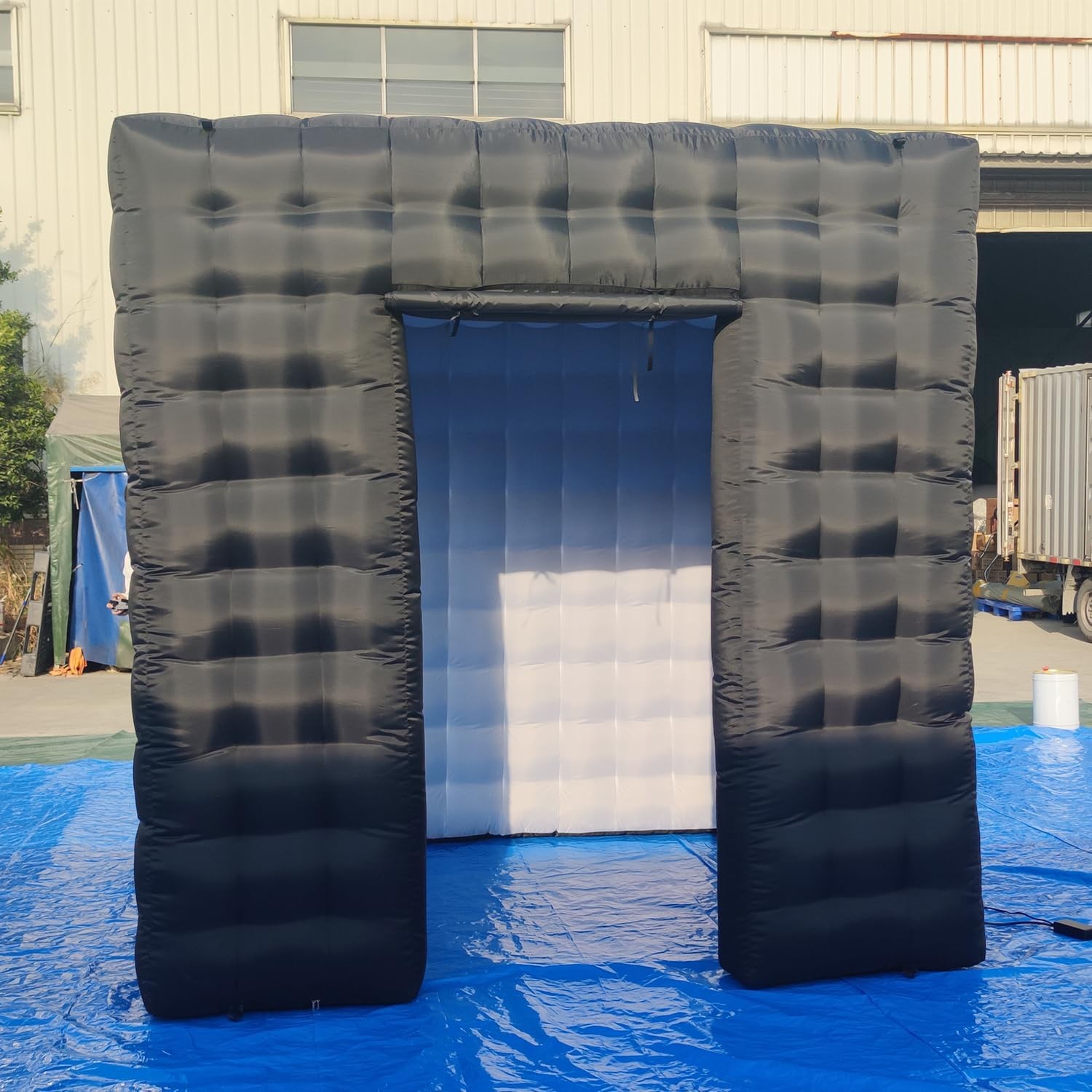 Inflatable Photo Booth Tent SAYOK 8.2ft Black White
