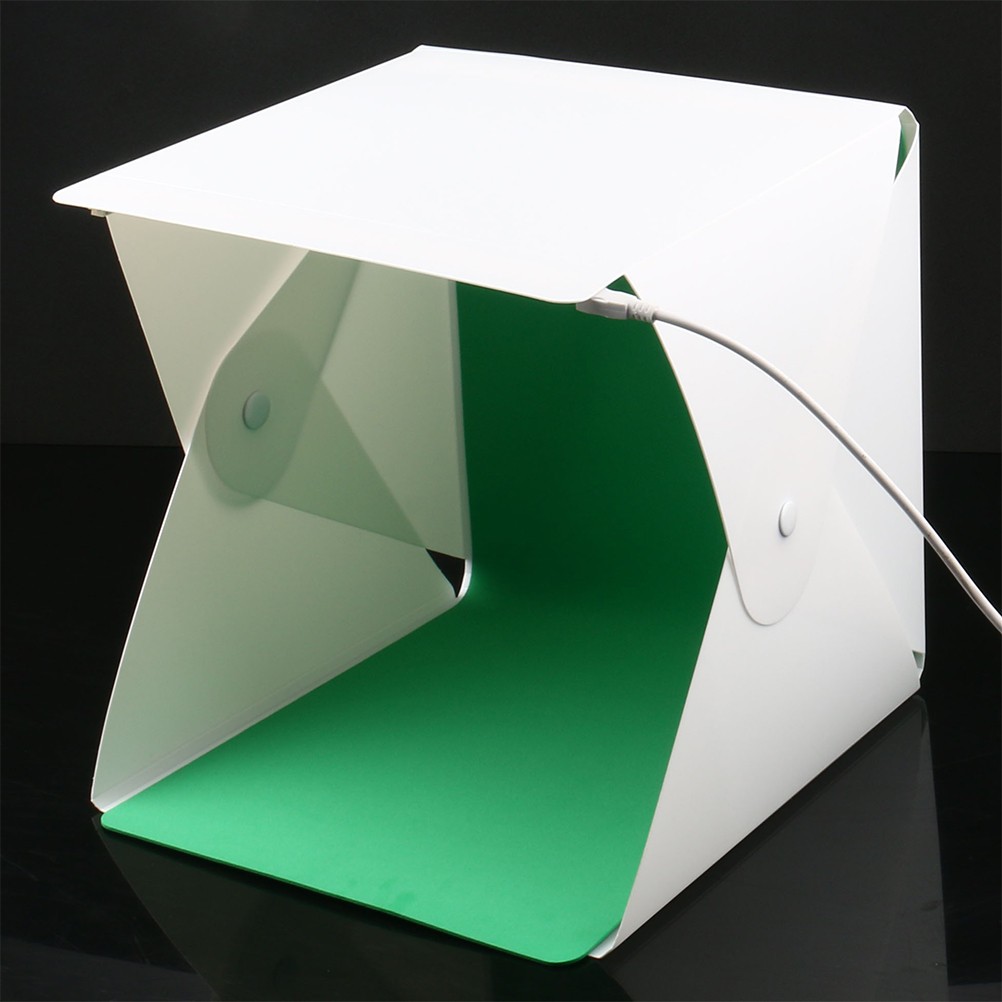 1Set Small Light Box Portable Photo Studio Tent with LED Lights for Home Use