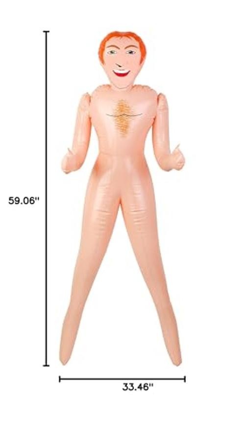 Ginger John Inflatable Blow-Up Doll – 150cm Redhead Hunk | Gag Gift & Prank