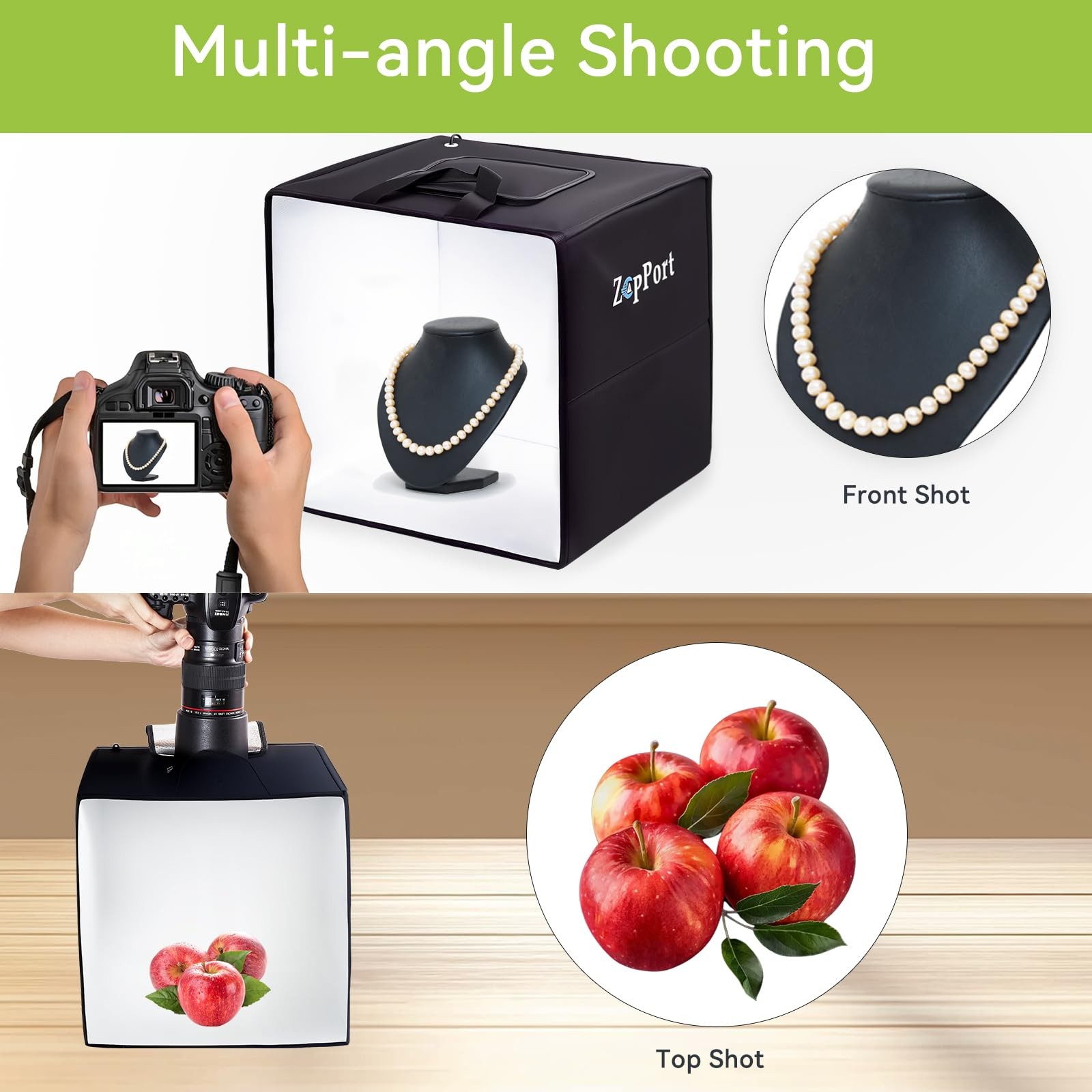 Photo Light Box Photography – 16″x16″ Studio Lightbox with 120