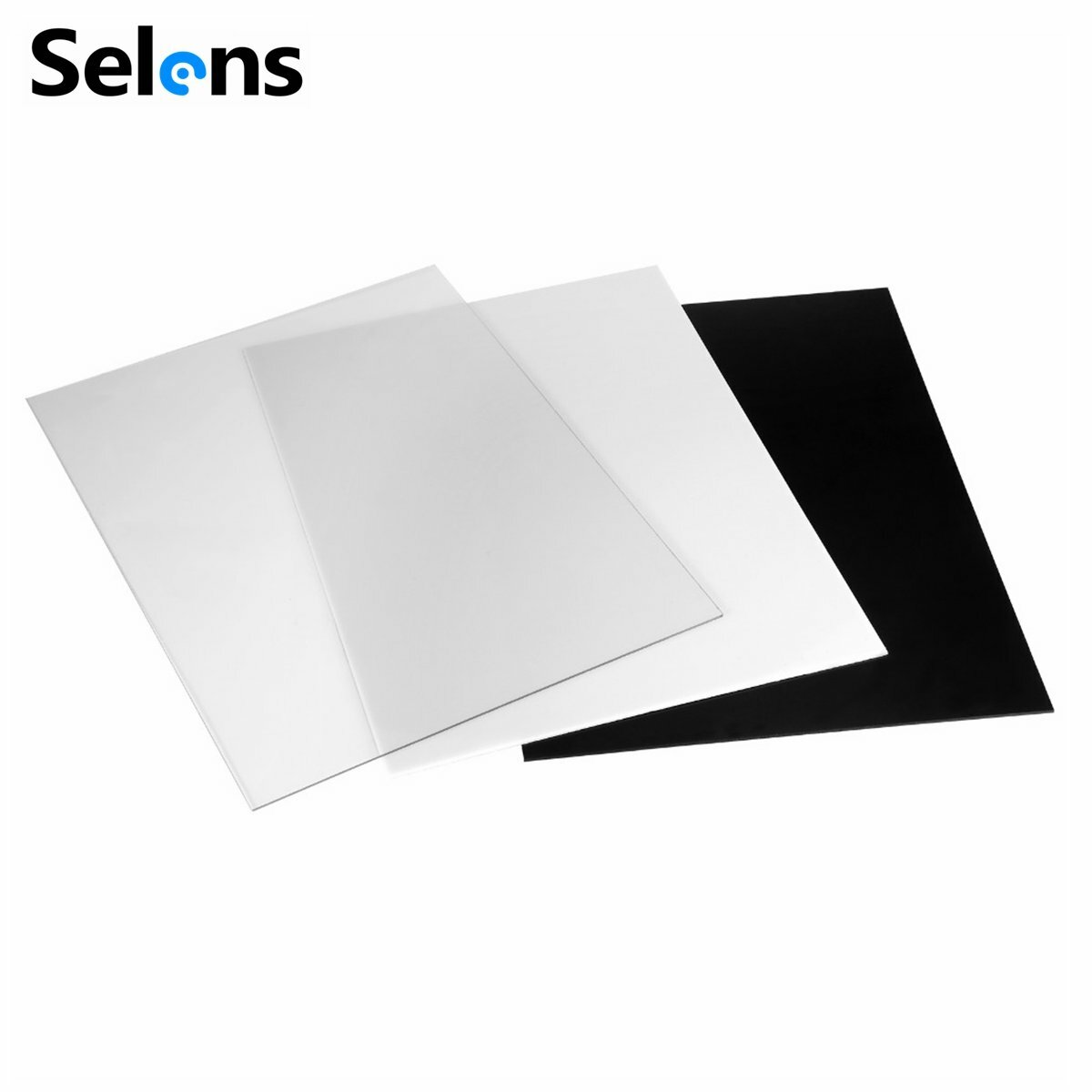 3 in 1 Acrylic Reflection Mirror Board Display Platform 30x40cm for Studio Photo