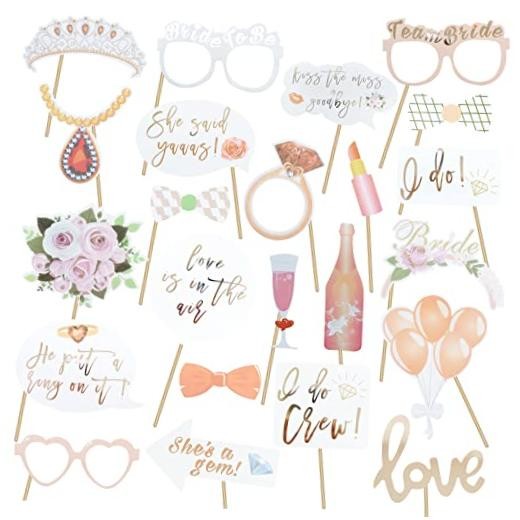 Wedding Photo Booth Props, Bachelorette Party Decorations, Engagement Type-1