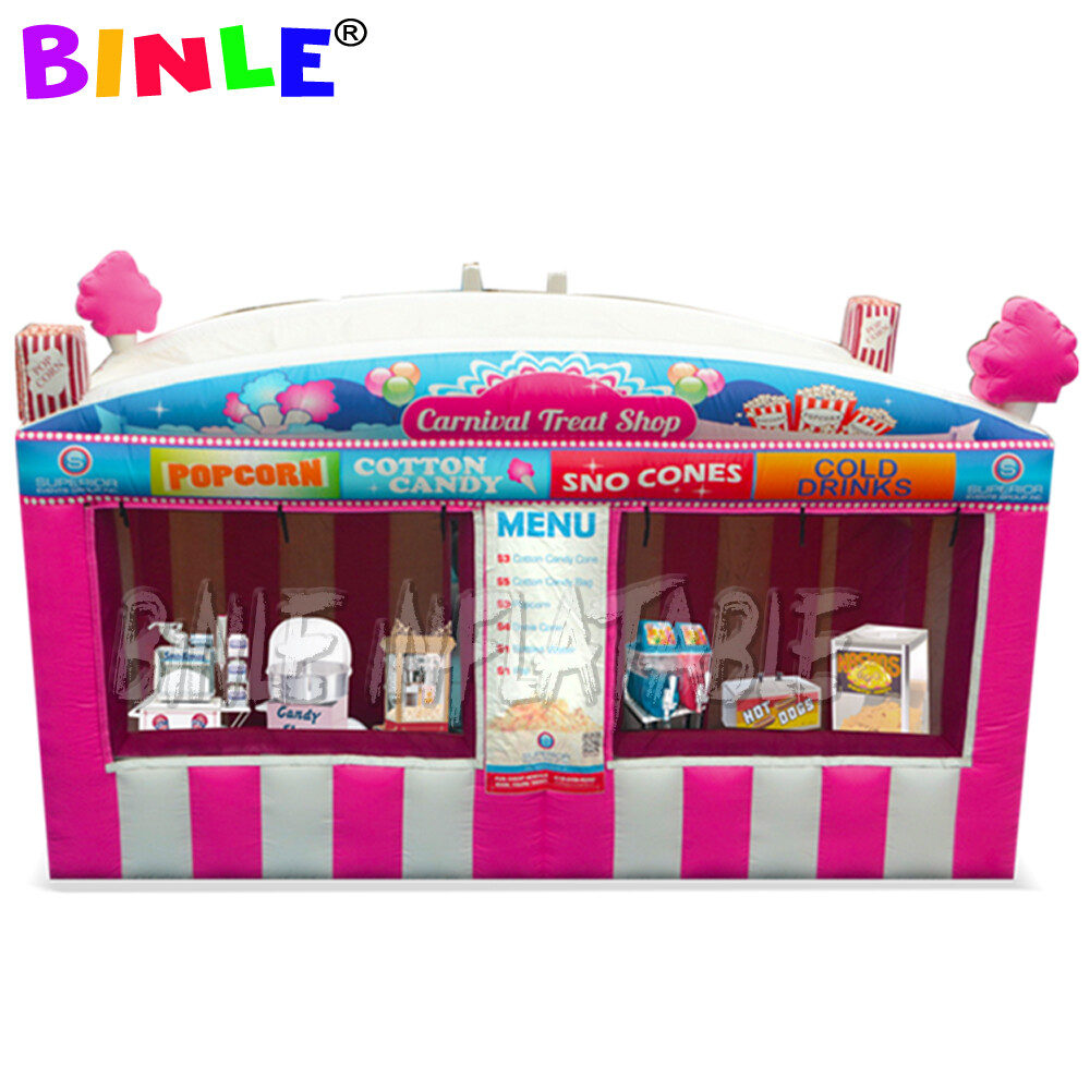 Fast food Inflatable Carnival Treat Shop/Inflatable Concession Stand w/Blower