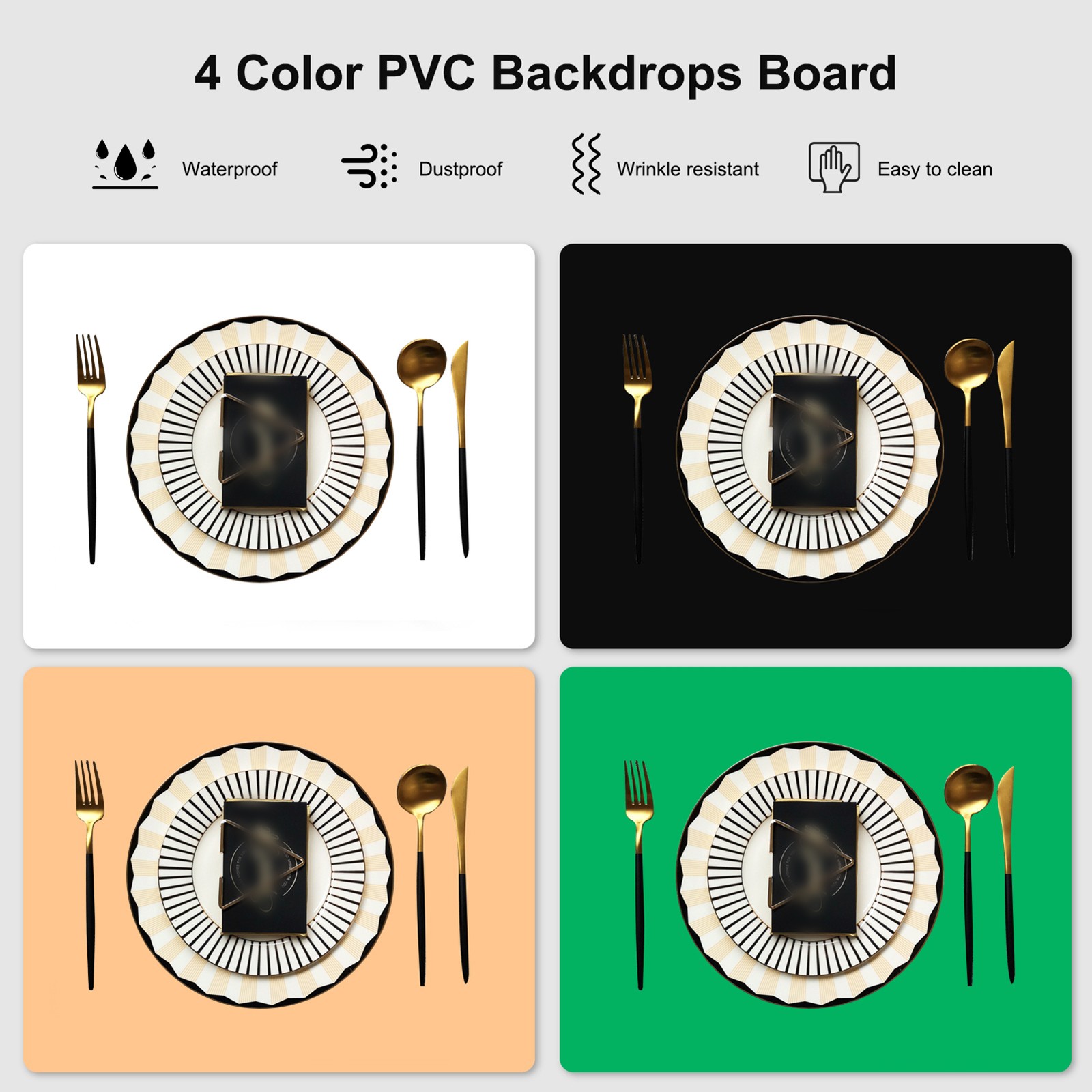 PU5042B 40cm * 40cm Folding LED Light Tent Desktop Photo Studio Light BKPZ