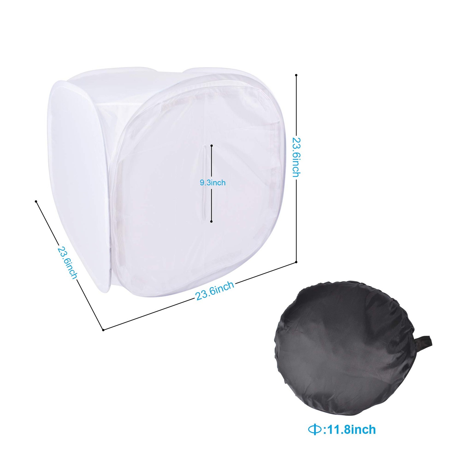 Bestshoot 24″ Portable Photo Studio Shooting Tent Light Box Cube Blue