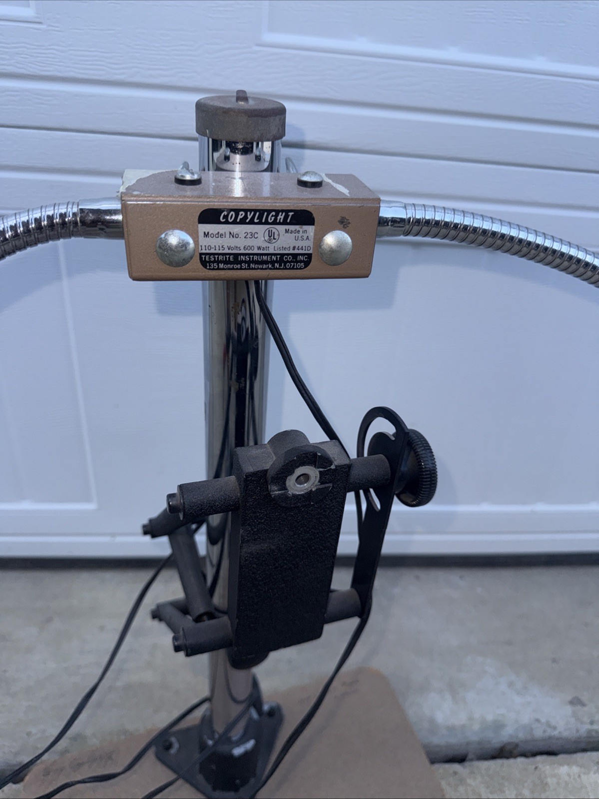 TESTRITE CS-2 COPYSTAND Model 23c COPYLIGHT – Photo Lighting Enlargement Stand