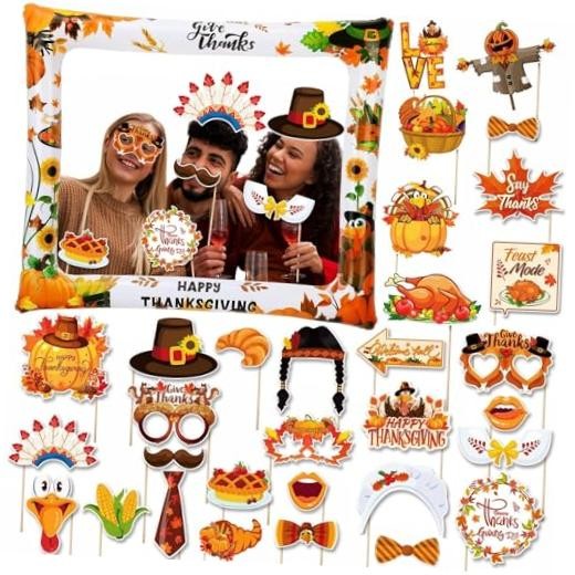 Thanksgiving Photo Booth Props Thanksgiving Photo Booth Frame Thanksgiving
