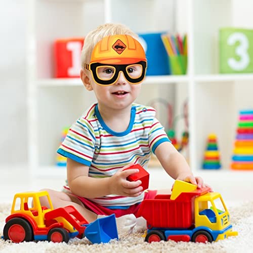 32 Pcs Construction Theme Party Eyeglasses Dump Truck Cardboard Glasses