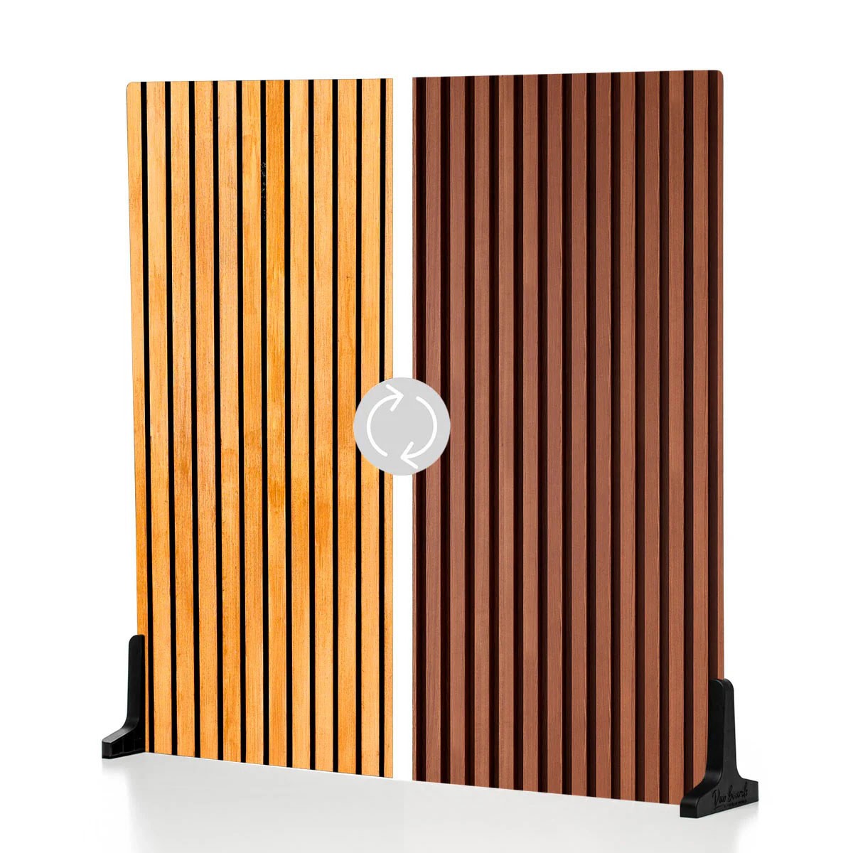 V-FLAT WORLD Duo Board 24×24″ Double Sided Surface Board, Wood Slats Light/Wood
