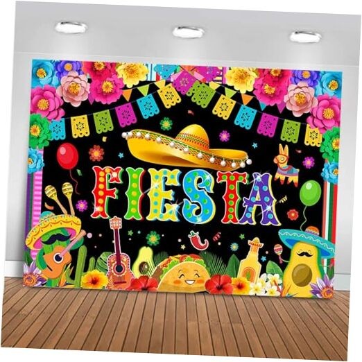 Mexican Fiesta Backdrop Mexican Cinco De Mayo Party Decorations Mexican 7x5ft