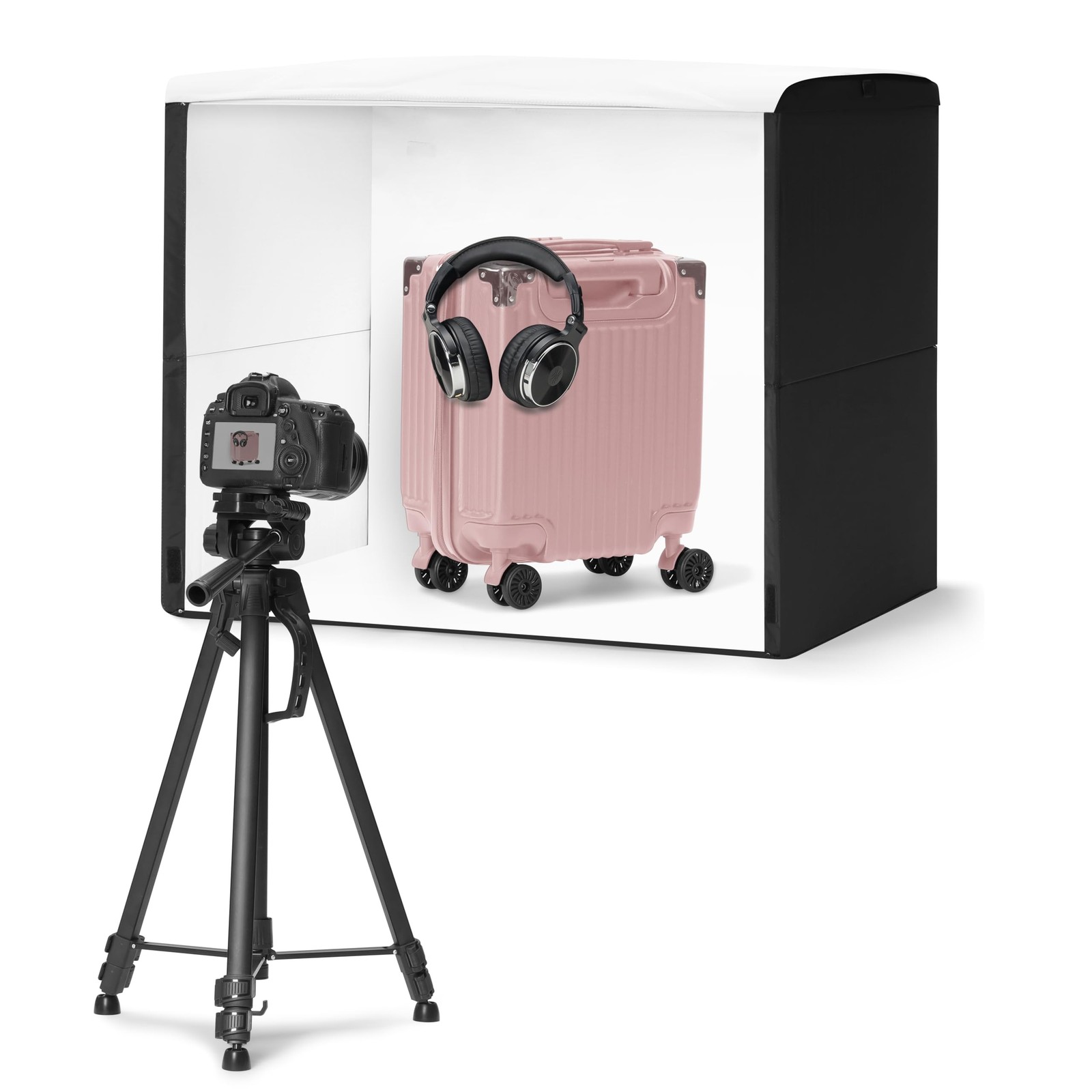 Amazon Basics Portable Foldable Photo Studio Box with LED Lights for Product …
