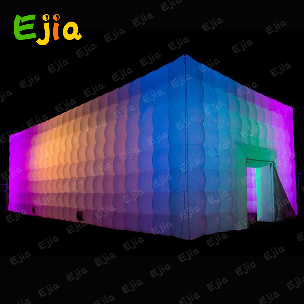 Giant Inflatable NightClub Inflatable Cube Tent With LEDs For Party Wedding