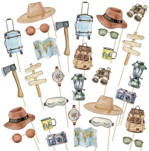 30Pcs Let The Adventure Begin Adventure Time Party Decorations Centerpieces