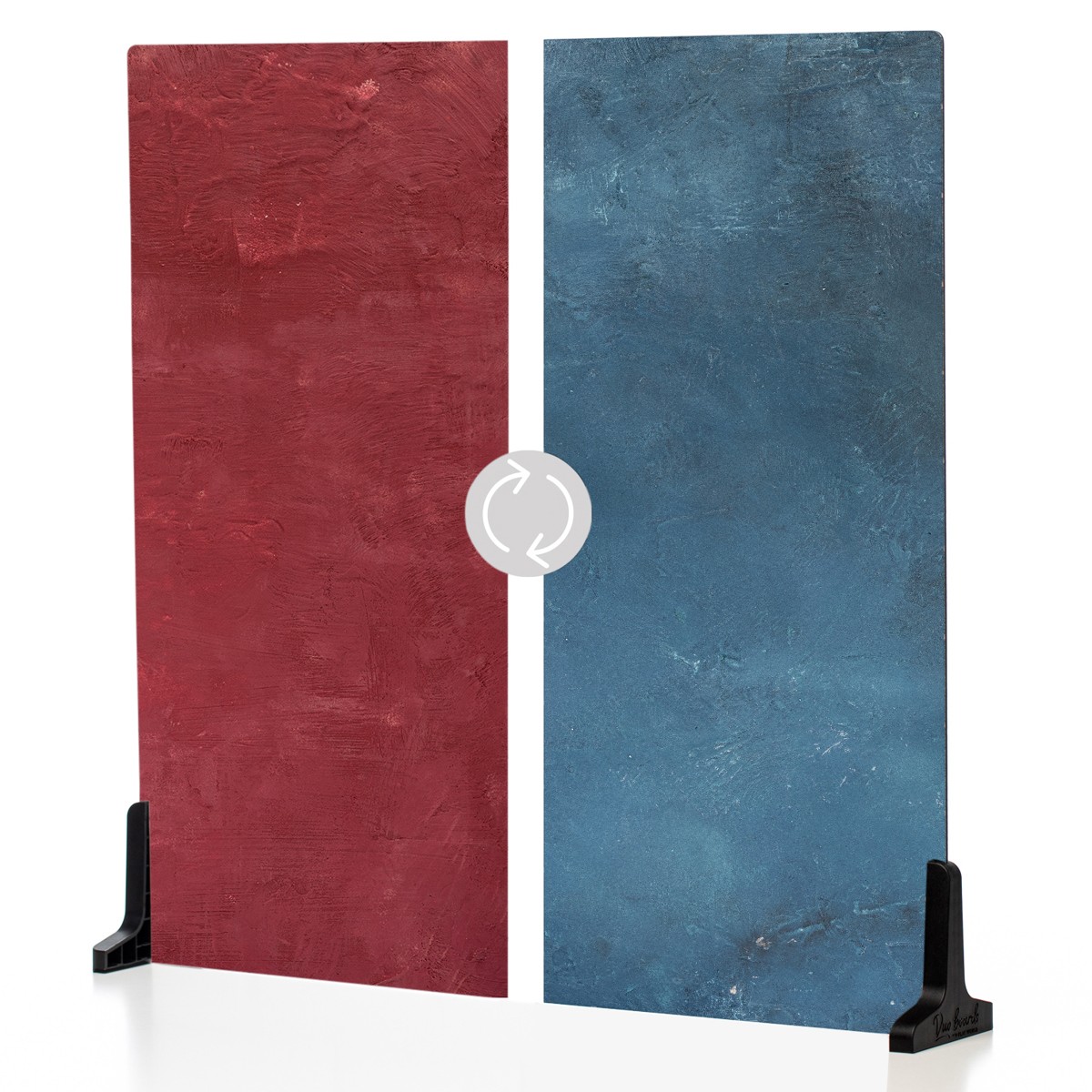 V-FLAT WORLD 24×24″ Duo-Board Double-Sided Background, Cobalt Blueberry/Cranberr