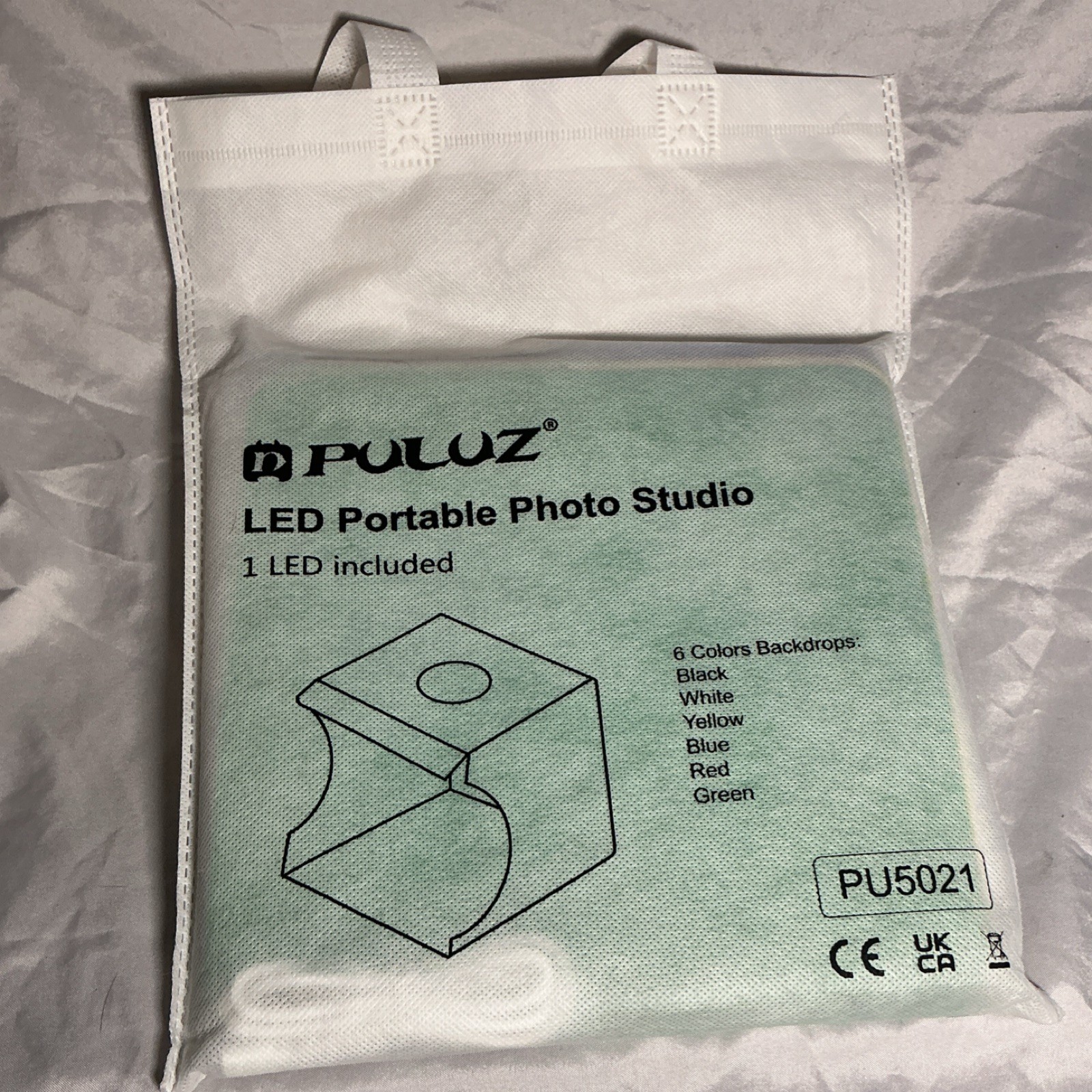 PULUZ PU5021 LED Portable Photo Studio Light Tent with 6 Color Backdrops