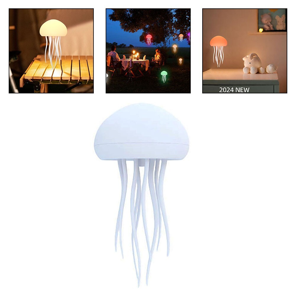 Colorful Voice Controlled For Jellyfish Decor Light Easily Rechargeable Design