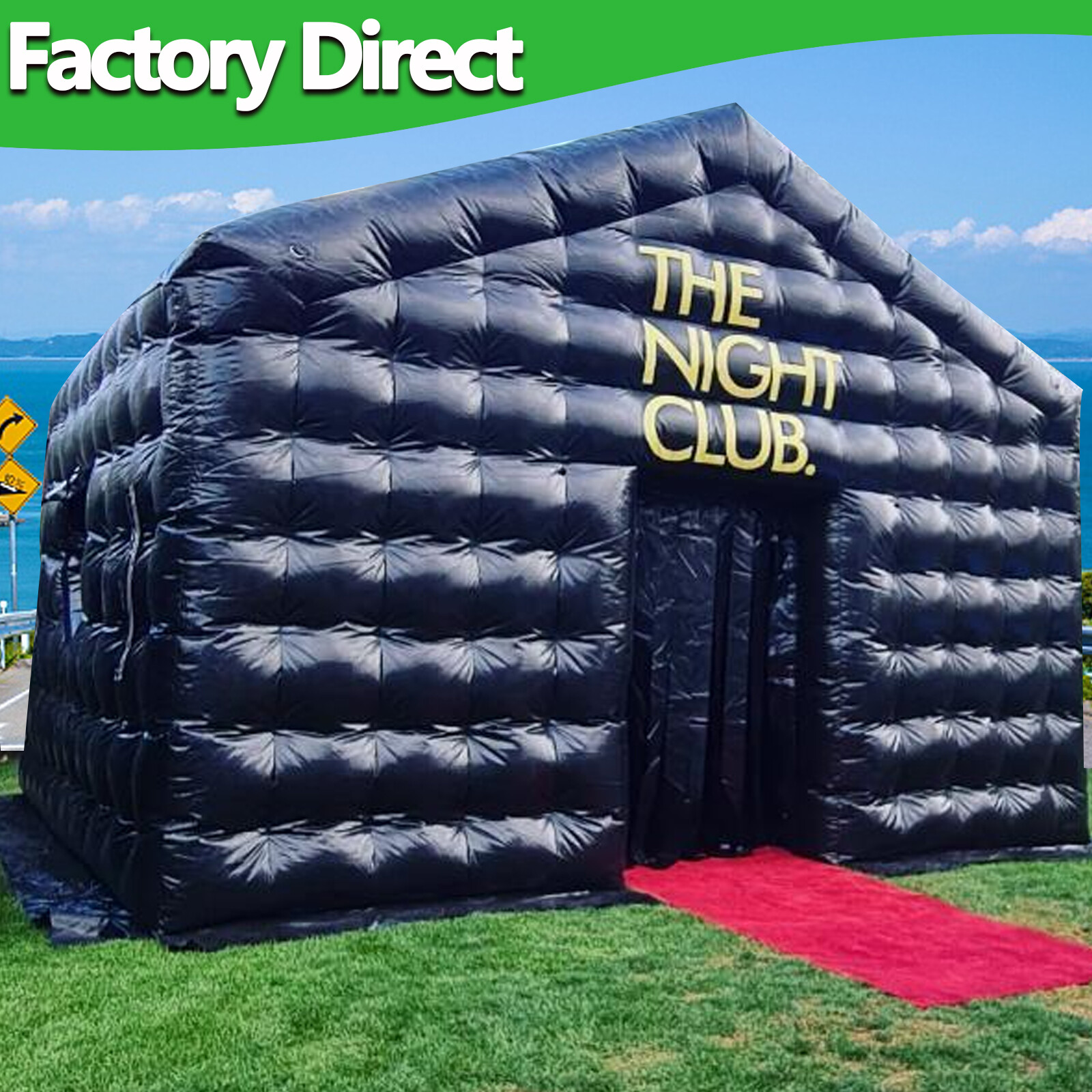 20FT Black Portable Inflatable Night Club Disco Mobile Inflatable Party Tent