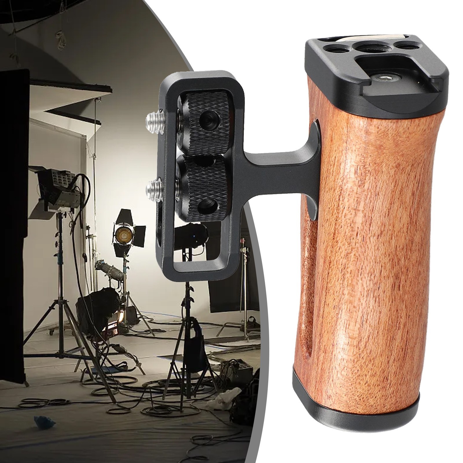 Camera Rabbit Cage Wooden Multi-Function Side Grip Handle SLR High Quality