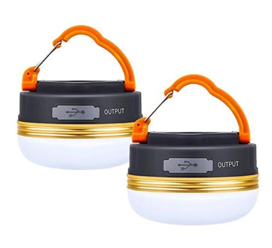 LED Camping Lantern, Rechargeable Portable Tent Light, 300LM,3 Light 2