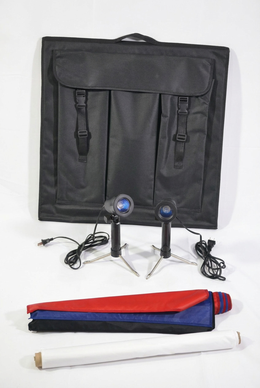 Photo Studio 20”x20” Photography Tent Cube Kit w/ Top Table Lamps – Brand New