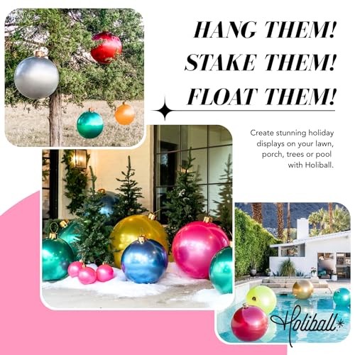 Inflatable Holiday Ornament – Ultimate Indoor/Outdoor Decoration 18 in. White