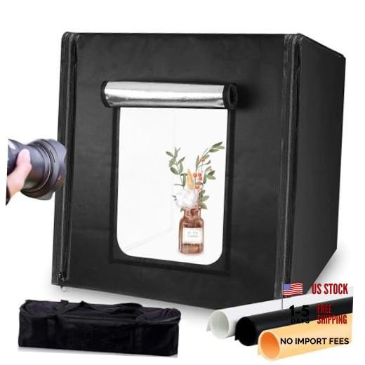 Professional LED Light Box, 72 LED Beads 5500K, 40×40×40cm (15.7×15.7×15.7in)