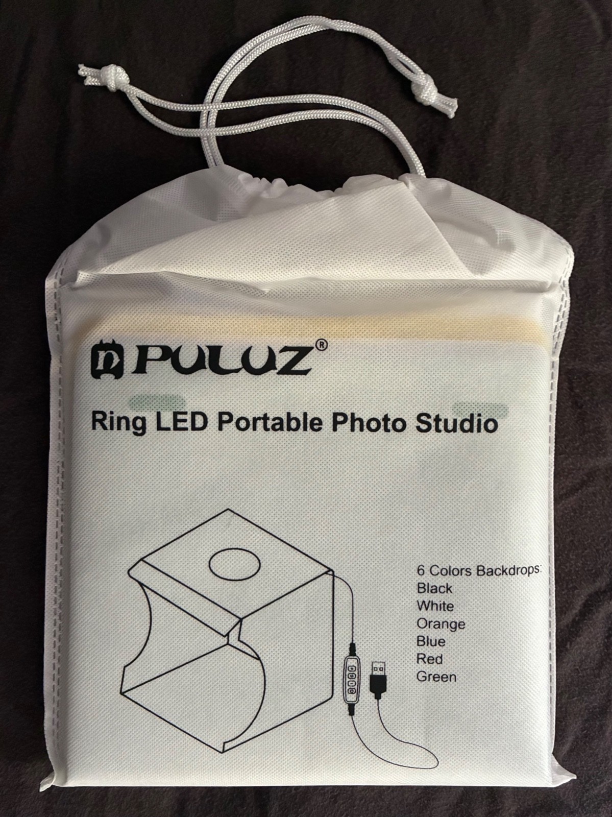 Mini Photo Studio Light Box Tent Kit – Adjustable LED Lighting 6 Color Backdrops