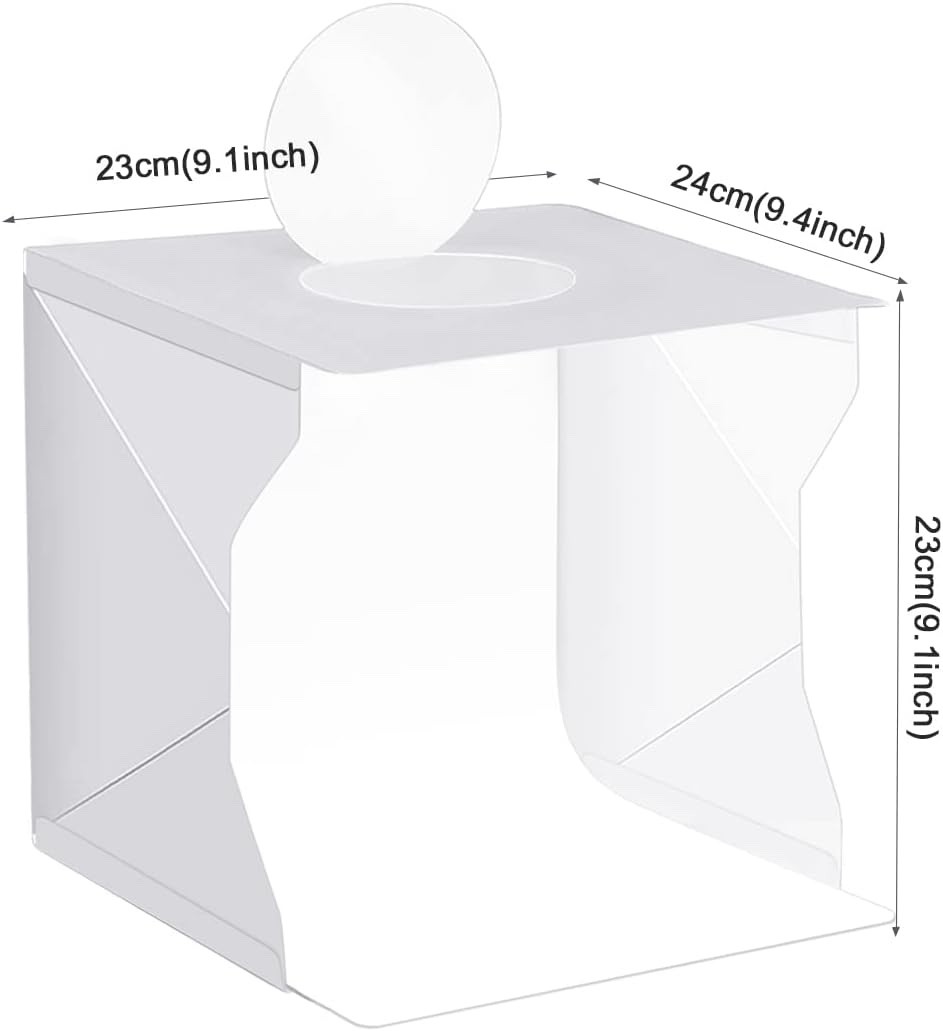 Mini Photo Studio Light Box Tent Kit – Adjustable LED Lighting 6 Color Backdrops