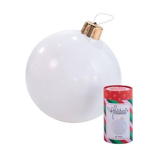 Inflatable Holiday Ornament – Ultimate Indoor/Outdoor Decoration 18 in. White