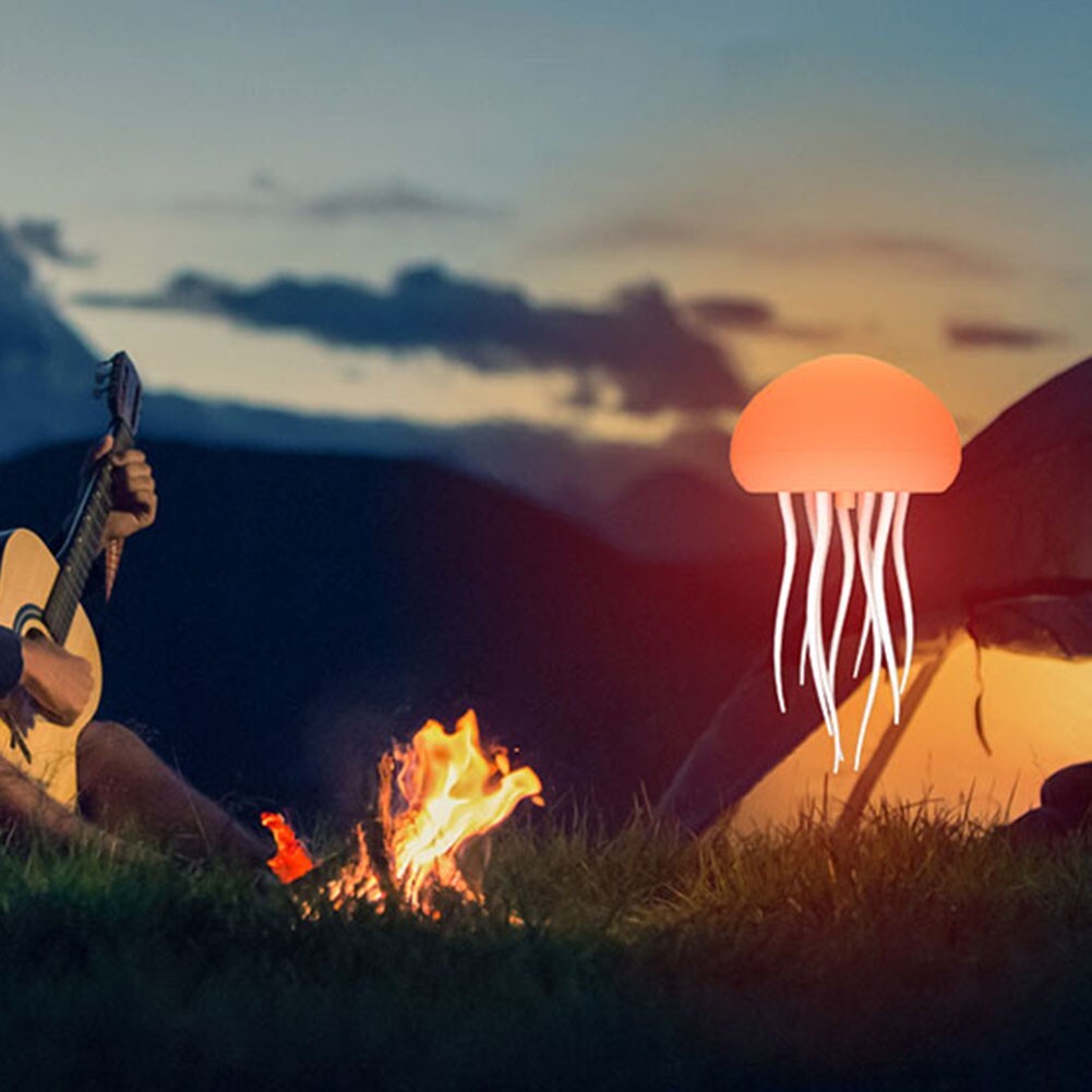 Colorful Voice Controlled For Jellyfish Decor Light Easily Rechargeable Design