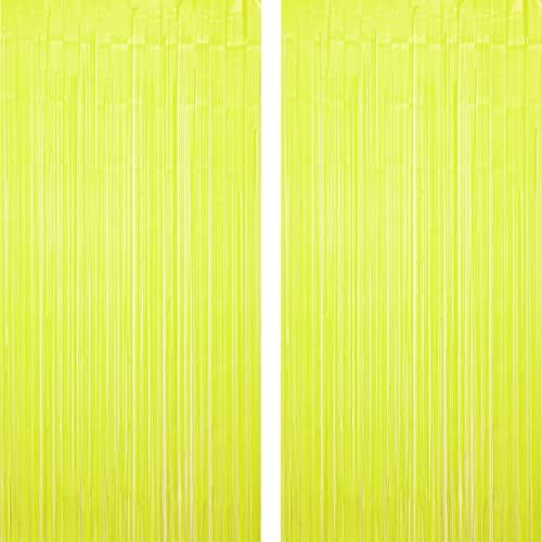 Yellow Metallic Foil Curtain Party Photo Booth Backdrop Wedding Bee Birthday