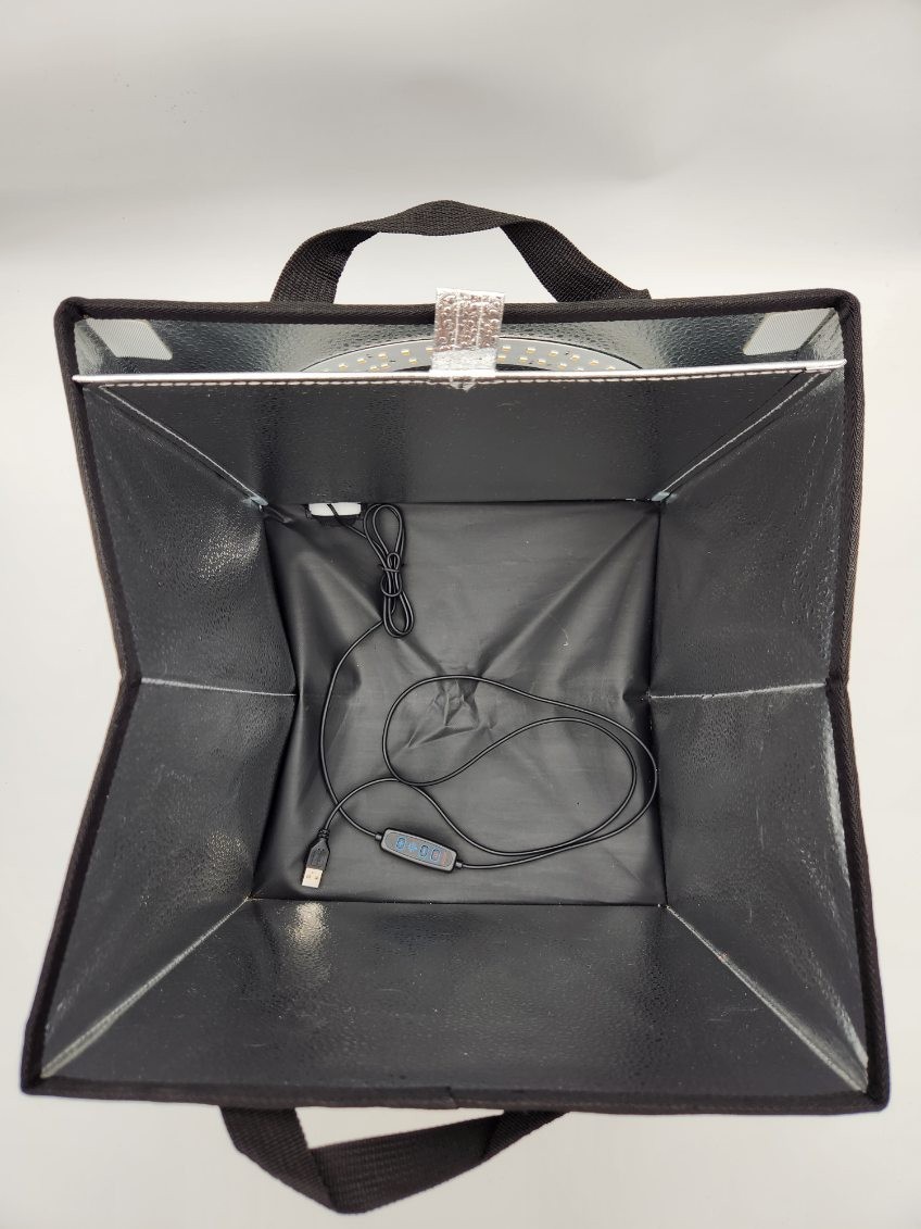 Glendan 12×12 Foldable LED Ring Light Tent Studio Box w/ Carrying Handle