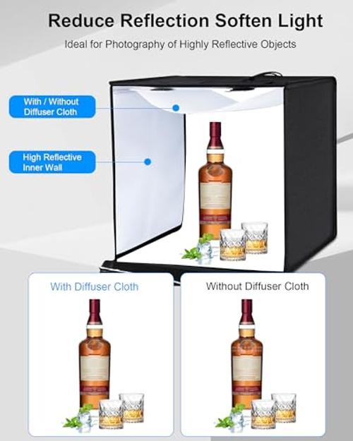 Light Box Photography, 24×24 inch Large Photo Studio Light Box, 24*24 Inch