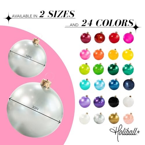 Inflatable Holiday Ornament – Ultimate Indoor/Outdoor Decoration 18 in. White