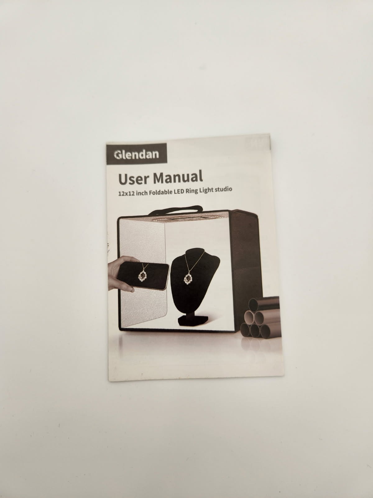 Glendan 12×12 Foldable LED Ring Light Tent Studio Box w/ Carrying Handle