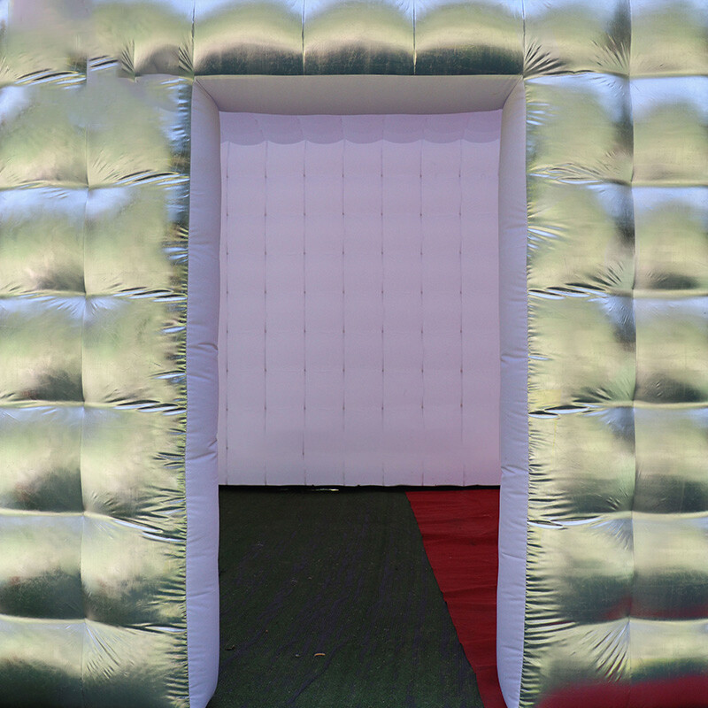 13x13FT Giant Silver Commercial Inflatable Cube Tent for Party Events